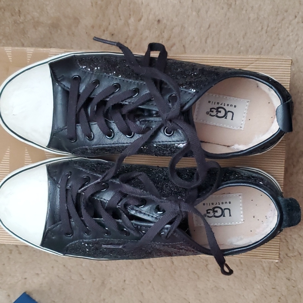 UGG Women's Black Glitter Sneakers